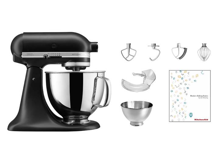 KITCHENAID Küchenmaschine KitchenAid Küchenmaschine Artisan Schwarz , schwarz, B:24cm H:37cm T:36cm, Küchenmaschinen, Küchenmaschine