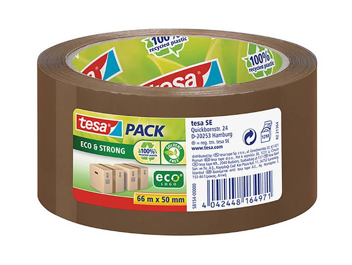 Tesa Packband Eco & Strong Braun 66 m × 5 cm