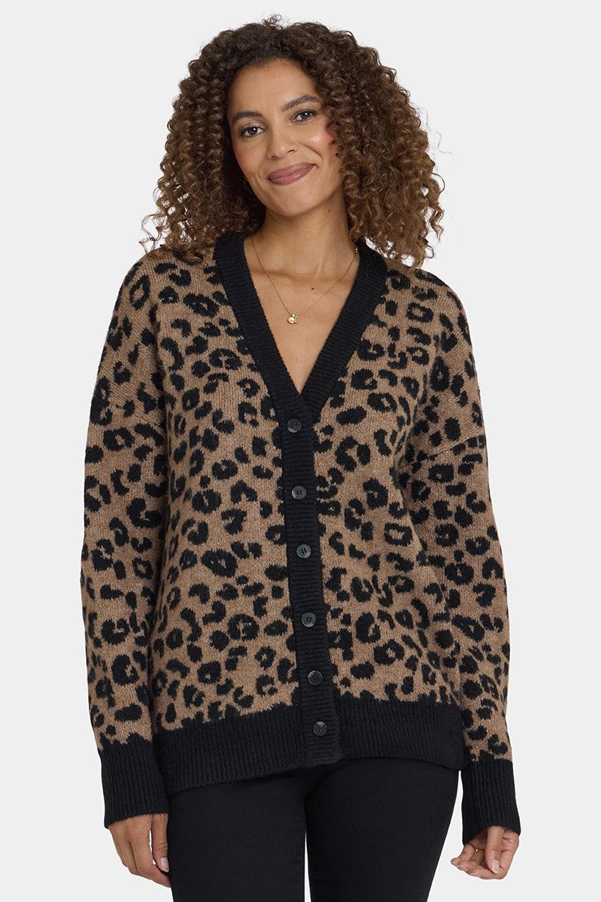 Cheetah Cardigan | Zwarte Combinatie