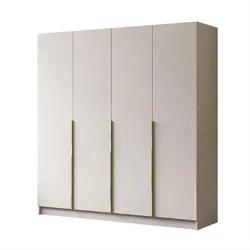 KLEIDERSCHRANK AUREL 4D in KASCHMIR mit goldenen Griffen