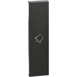 Legrand KG01D LivingNow 1-modulige Tastenabdeckung mit Symbol ”Glocke” in der Farbe Black