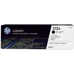 HP Toner 312X schwarz hohe Kapazität, 2er Pack