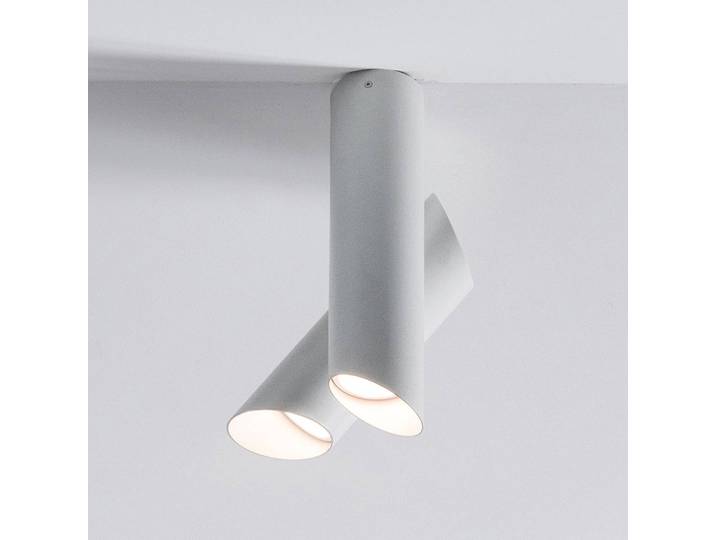 Nemo LED Deckenlampe Tubes, dimmbar, weiß / opal, für Wohn- / Esszimmer, Aluminium, Modern, LED Deckenleuchte