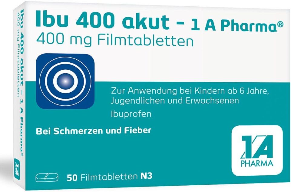 IBU 1 A PHARMA Ibu 400 akut - 1 A Pharma® Filmtabletten