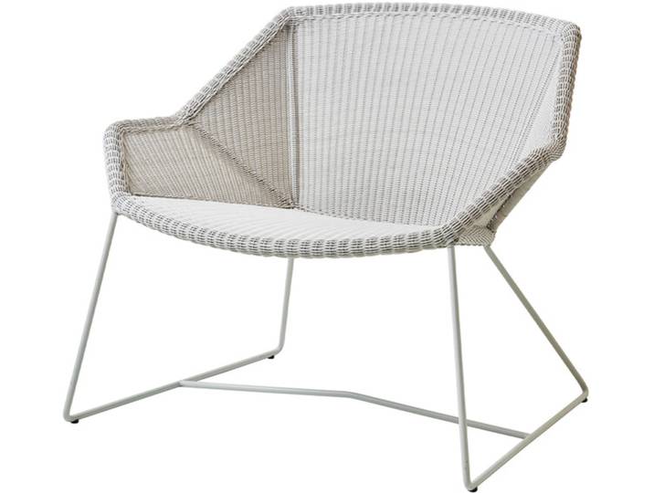 Lounge-Sessel Breeze Cane-line weiß, Designer Christina Strand, Niels Hvass, 87x73x72 cm