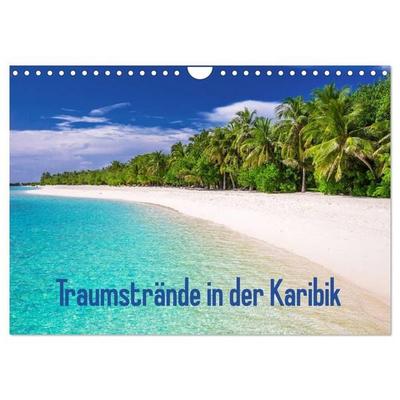 Traumstrände in der Karibik (Wandkalender 2027 DIN A4 quer), CALVENDO Monatskalender