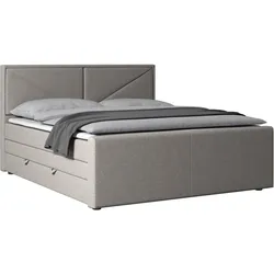 Boxspringbett Lima ca. 180x200 cm Silberfarben