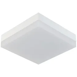 EVN Quadratische LED-Deckenleuchte weiß IP20 20W 3000K warmweißes Licht mit starken 1600lm