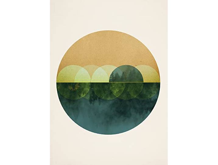 Komar Mirrors - Taille : 50 x 70 cm Peinture murale (sans cadre) - Pure Boutique