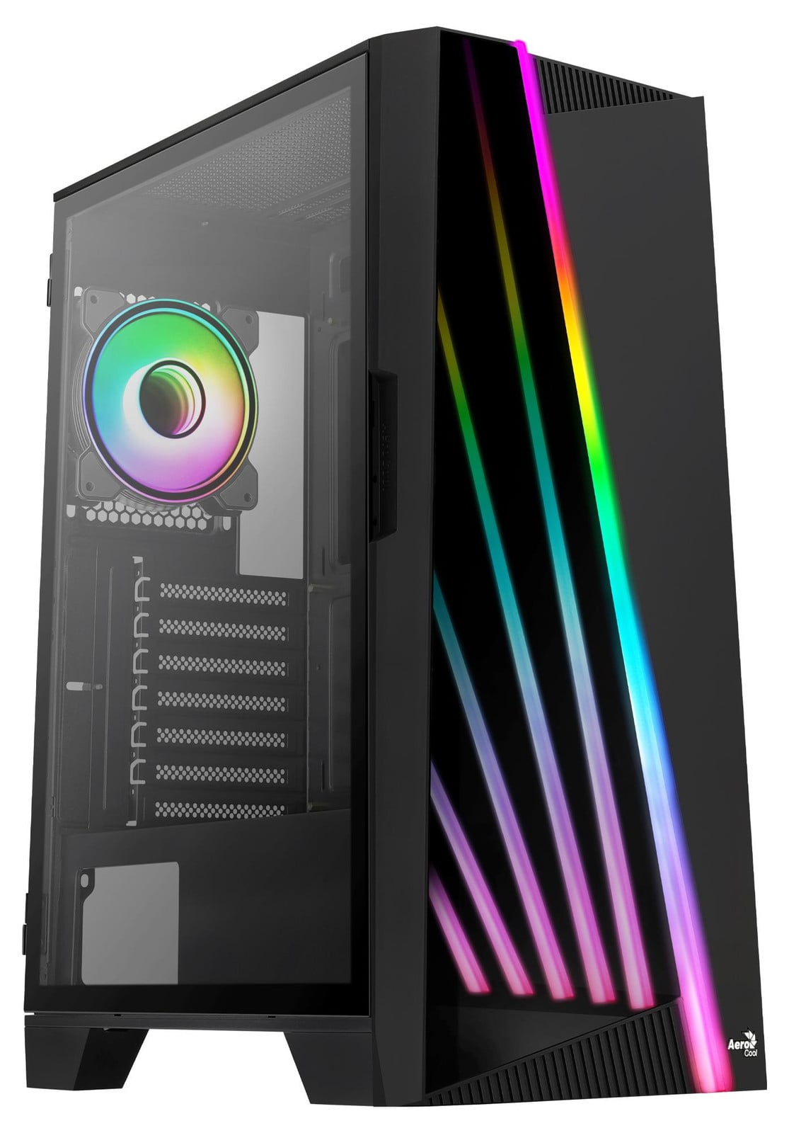 Aerocool AeroCool Midi Mirage RGB Computerbehuizing, Zwart, Compatibel met ATX/Micro-ATX/ITX