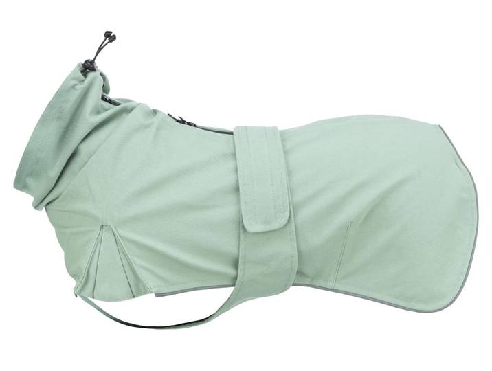 Tiermantel TRIXIE CityStyle Dublin, L, 55 cm , grün (mint), Rückenlängecm: 55cm, Baumwolle, Polyester, Tierbekleidung, Tiermantel