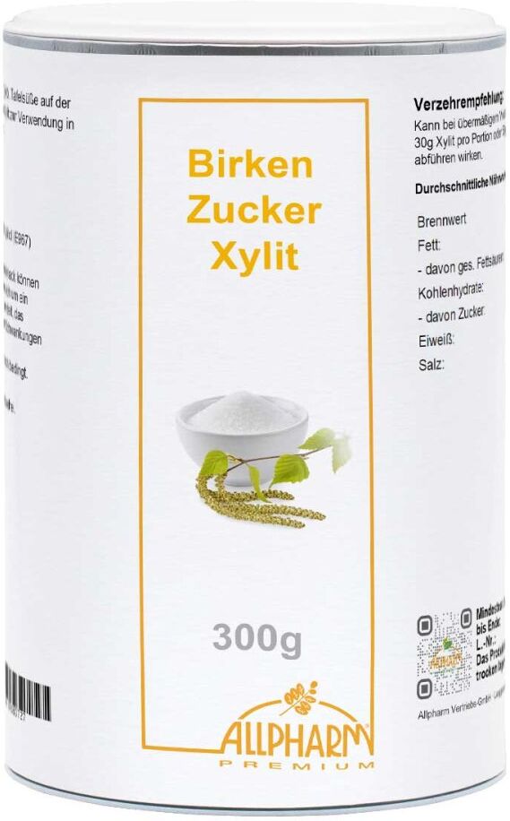 Birkenzucker Xylit Allpharm Premium Pulver 300g