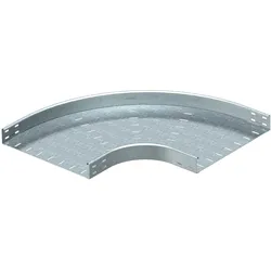OBO 7001290 Bogen 90° horizontal, runde Bauform 60x400 Stahl bandverzinkt RB 90 640 FS