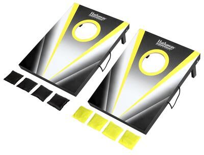 "Hathaway Compact Cornhole Bean Bag Toss Game Set - 23.6""L x 18.125""W x 1.6""H"