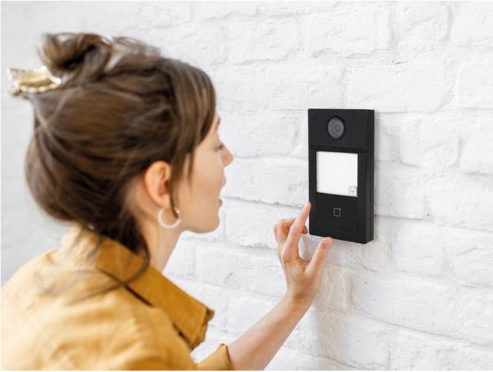 Etiampro KV8 - Video intercom deurbel - 2 MP camera IP65 IR nachtzicht PoE zwart