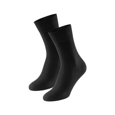 Socken SCHIESSER "95/5", Herren, Gr. 39-42, schwarz (000, schwarz), Obermaterial: 98% Baumwolle, 2% Elasthan, Socken Socken, verstärkter Zehen- und Fersenbereich, Cotton-Mix, formstabil