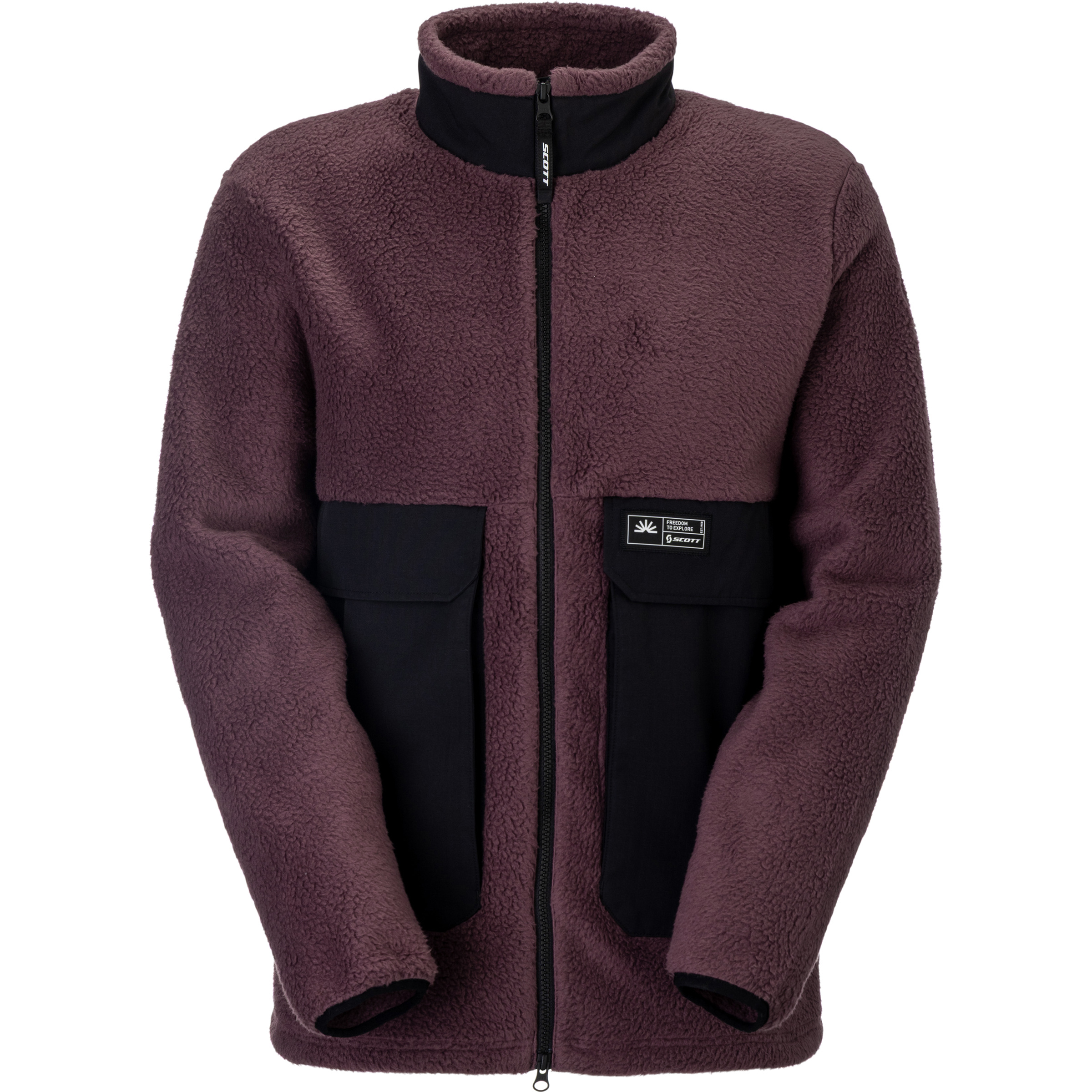 Scott Escape Heritage Pile Herren Fleecejacke lila Größe S Lifestyle Hautfreundlich