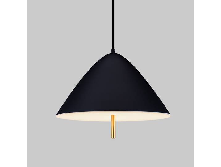 Suspension Oros Ø 40cm Noir/Noir Aluminium LED non-remplaçables Module LED