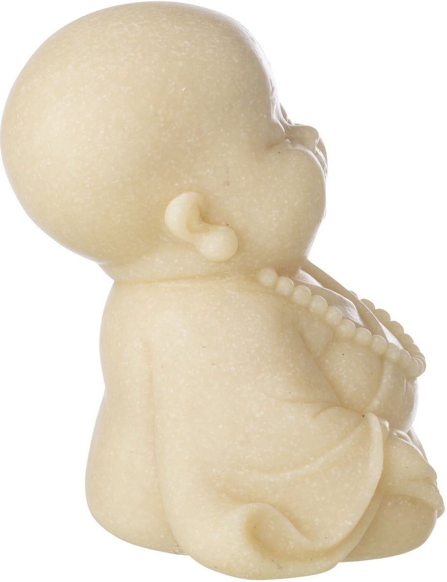 J-Line Decoratie Monnik Zen Tabletop - Geel - Polyresin - Small