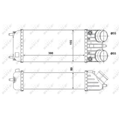 NRF Ladeluftkühler 30543 für Peugeot