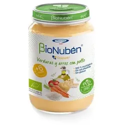 Bionubén Bionuben Ecopuré Tarrito Verduras y Arroz Con Pollo 6m 250g