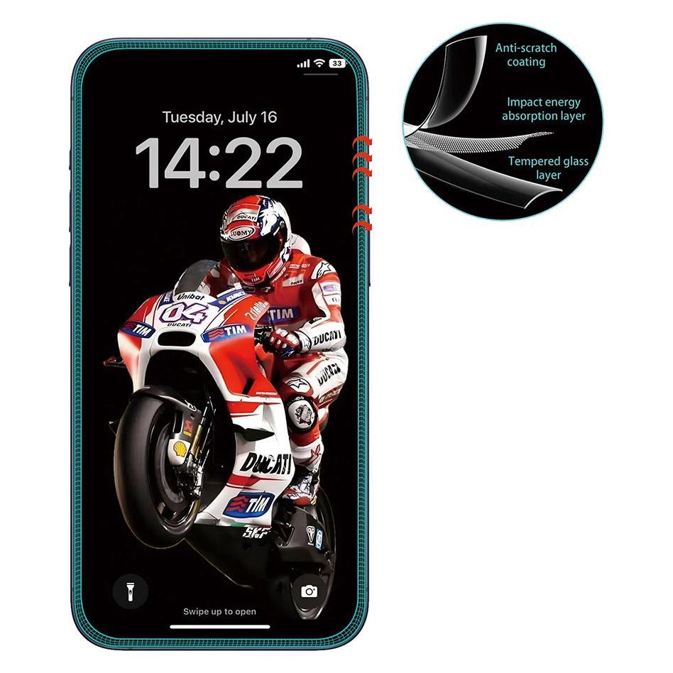 Anank - 3D Anti-crack Screen Protector - iPhone 15 Pro Max - Black (Apple iPhone 15 Pro Max) (60112468)