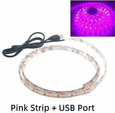 Uplift Picks Flexible USB LED Strip Lights For Brighter TV And Room Accents pink 2 Meters