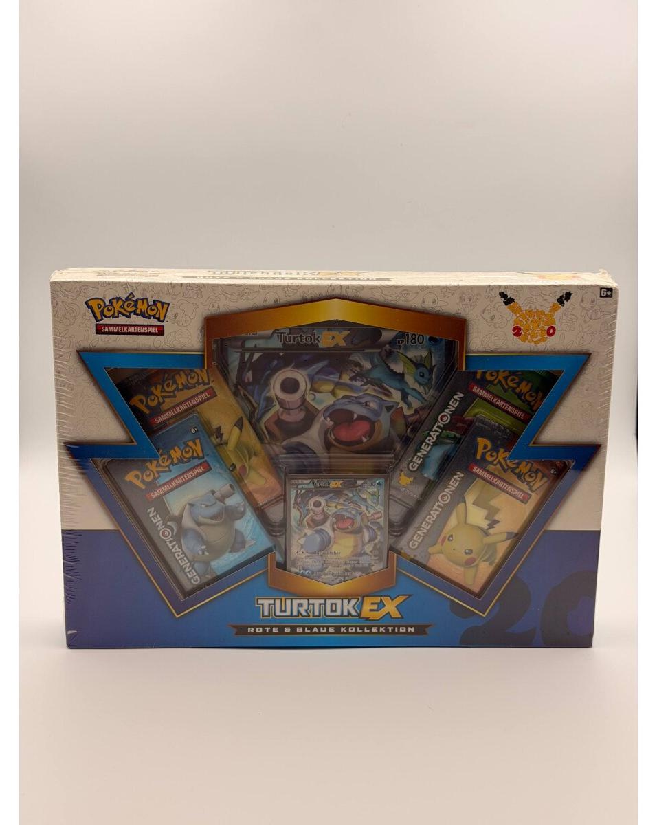 Pokemon - Turtok EX Rote und Blaue Kollektion - Deutsche Ausgabe