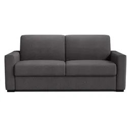 Madinitaly, Sofa + Bettsofa, Express-Schlafsofa - 3 Sitze - BL018 - Stoff Como 22 Graphit - 190 x 100 x 87 cm (3-Sitzer)