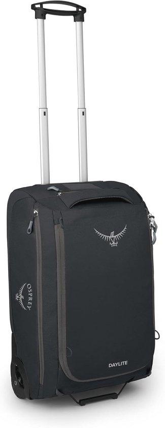 Reisetasche mit Rollen, 40 Liter - Uni, Schwarz, Freizeit-Koffer