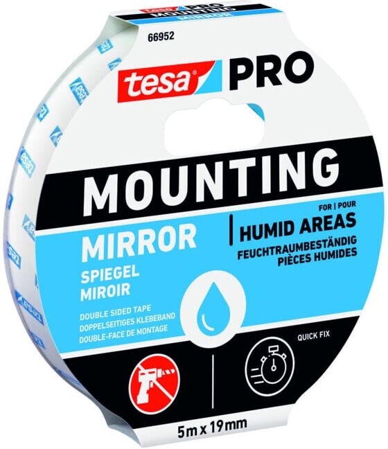 tesa Mounting PRO Miroir 5m:19mm 66952-00001-01 (66952-00001-01)