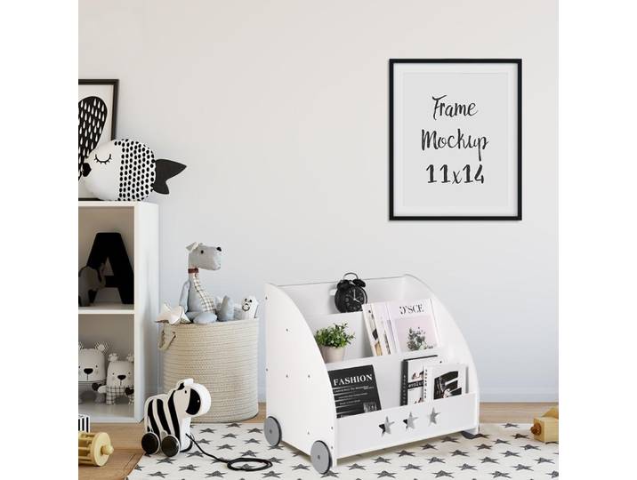 WOLTU Bibliothèque pour enfants, étagère de rangement, étagère à jouets, 3 étagères, organisateur polyvalent pour chambre d'enfant, salle d'étude