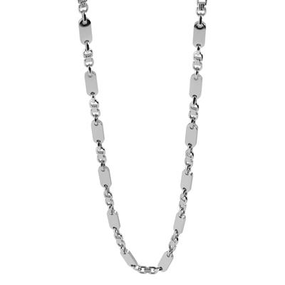 Kette ohne Anhänger ADELIA´S "Unisex Edelstahl Halskette" Gr. 55, silber, Halsketten, Damen, 55, Edelstahl