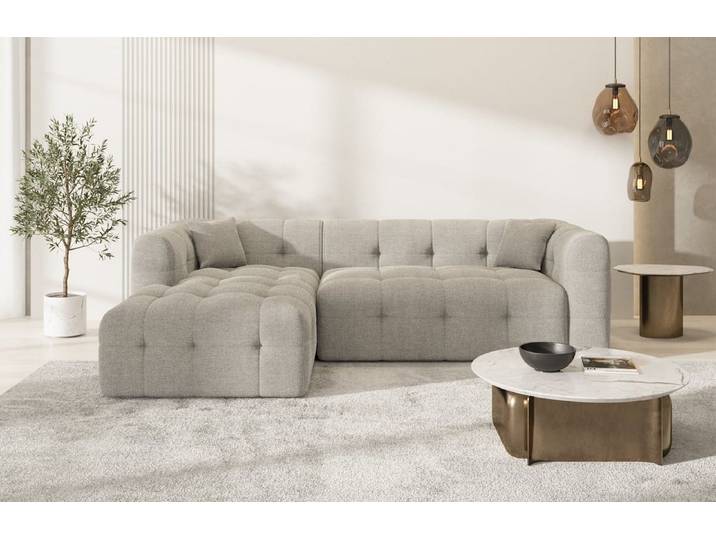Couch Sevilla L-Form in Stoff