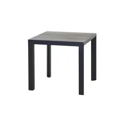 Siena Garden Gartentisch  Silva ¦ schwarz ¦ Maße (cm): B: 80 H: 74