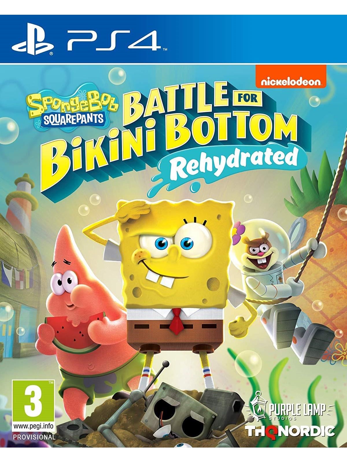Spongebob SquarePants: Battle for Bikini Bottom - Rehydrated - Sony PlayStation 4 - Platformer - PEGI 3