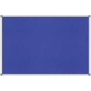 Maul Maul Pinnwand  standard 64450 Textil, blau, aus Filz, mit Aluminiumrahmen, 180 x 90 cm