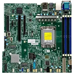 Supermicro Mainboard X13SCH-F micro-ATX Sockel 1700 DDR5-only Bulk (LGA 1700, Intel C266, mATX), Mainboard