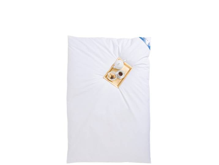Federbettdecke RIBECO Leon , weiss (weiß), B:155cm L:220cm, Bezug: 100% Baumwolle. Füllung: 80% Federn, 20% Daunen, Bettdecken, Federbettdecke, Ballonbettdecke der Klassiker