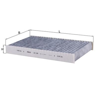 Mahle Filter, Innenraumluft [Hersteller-Nr. LAK280] für Land Rover