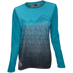 G-Form, Damen, Funktionsshirt, Langarmshirt Women Summit Jersey Du/Wh Gr. M (M), Grün, Schwarz