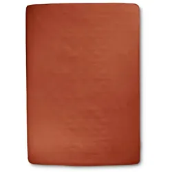 Collection Noblesse Spannbettlaken Jersey 180 x 200 cm Rot Mahagoni