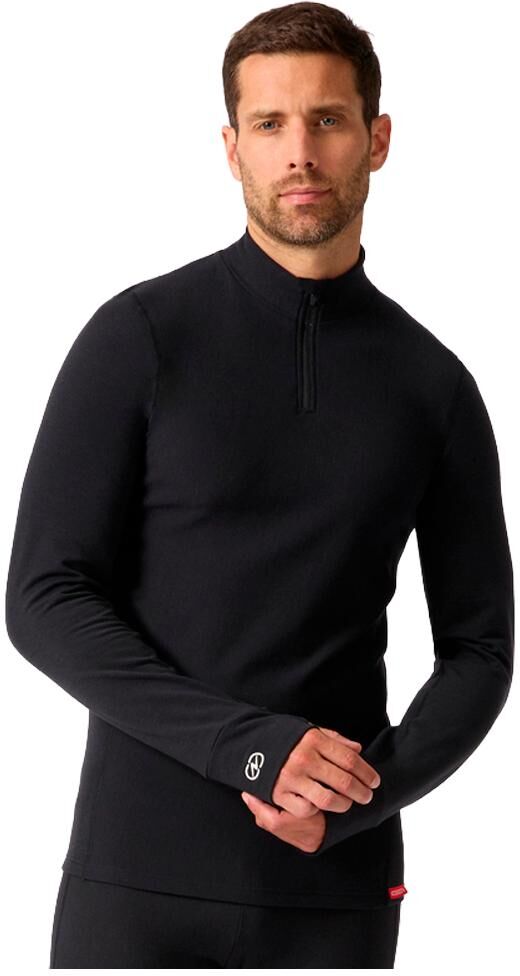 Damart Sport  - Comfort 4 1/2 Zip Noir - S - Sous-vêtement technique