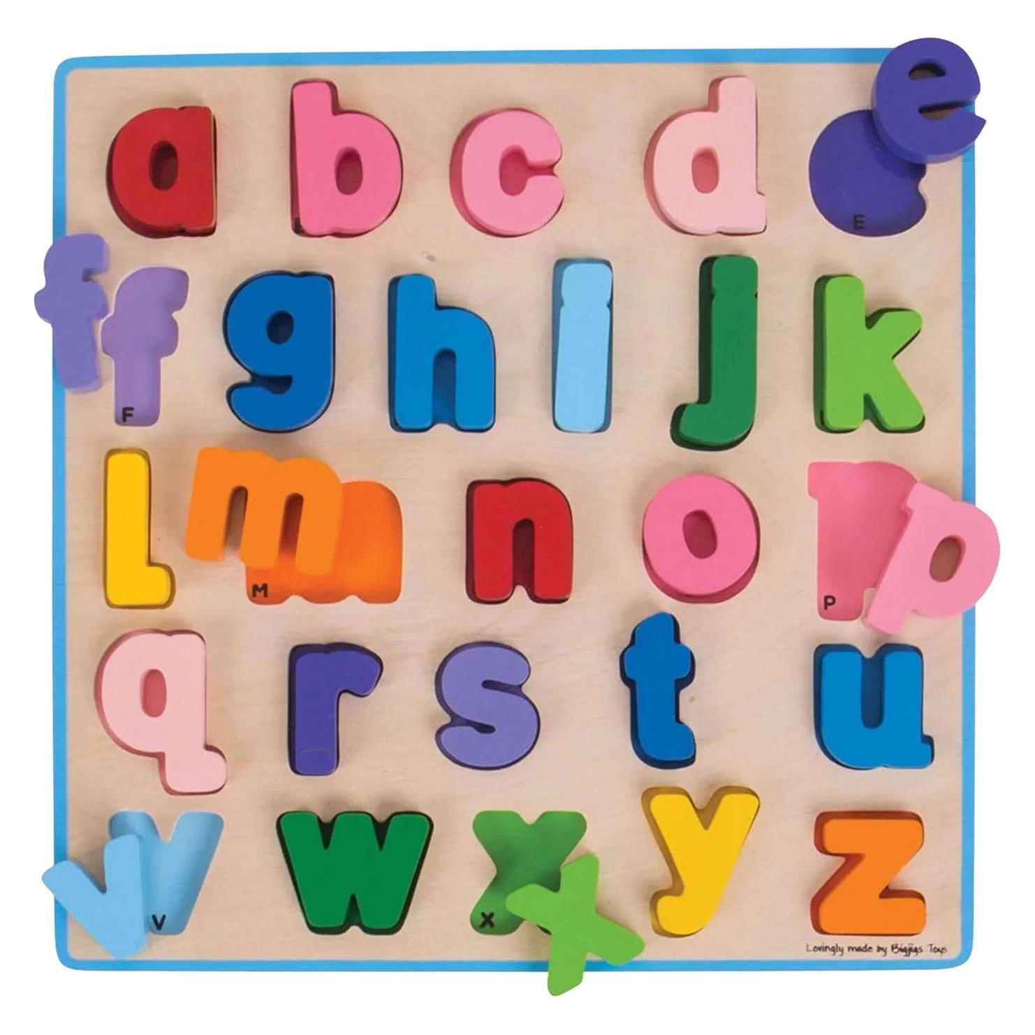 Bigjigs Chunky Alphabet Puzzle Kleinbuchstaben (BB106)