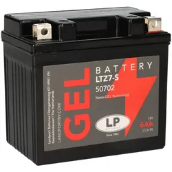 Batterie 12V 6Ah für Motorrad Startbatterie MG LTZ7-S