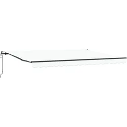 vidaXL Automatische Einziehbare Markise Weiß 450x350 cm