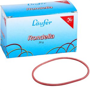 Läufer Gummiringe Rondella Nr. 10, Ø 65mm, rot, 50g