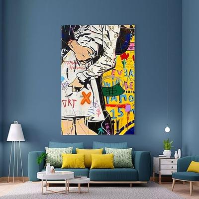 Stil Astronaut Ölgemälde Pop-Art Graffiti-Kunst Ölgemälde 100% handgemacht Straßenkunst-Ölgemälde Astronaut Pop-Art Ölgemälde