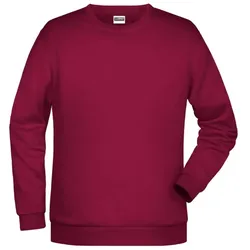 Herren Basic Sweatshirt "JN794" - 4XL - wine
