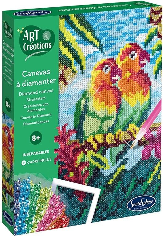 Canevas à Diamanter Inséparables - Sentosphère